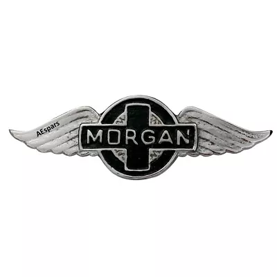 Morgan Car Cowl Badge Emblem Metal Chrome & Black ECs • $20.39