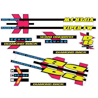 1992 Diamond Back Viper FW BMX Decal Set • $110