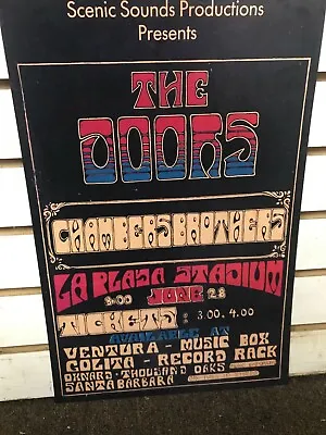 The Doors 1968 Santa Barbara California Concert Poster 12  X 18   • $7.99