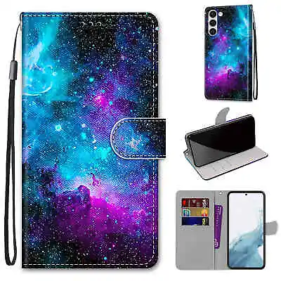 For Various Phone Starry Sky Magnetic Leather Flip Wallet Case Stand Cover Hot • $6.40