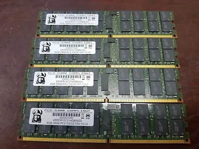 $34.99 • Buy 32GB 4x8GB 2Rx4 PC2-5300Z DDR2 667MHz Server Memory RAM ECC Reg