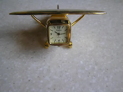 Timex Desk Clock In The Shape Of An Airplane Quite Unique • $42.15