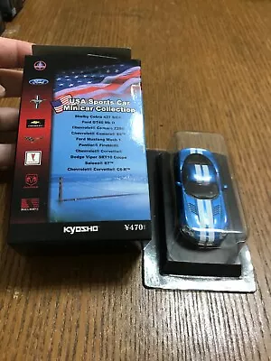 Kyosho - USA Car Collection - Dodge Viper SRT10 Coupe Blue - 1/64 Mini Car - R11 • $9.99