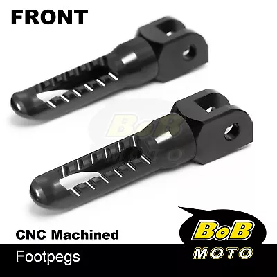 CNC BOB Rider Front Foot Pegs BLACK For Yamaha YZF R1 R1M 15 16 17 18 19 20 21 • $72.31