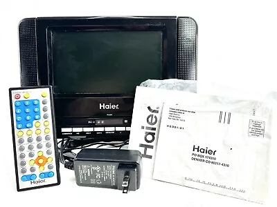 Haier Portable 7  Digital LCD TV/DVD W/Built In Speakers - Rechargeable - Tested • $42.49