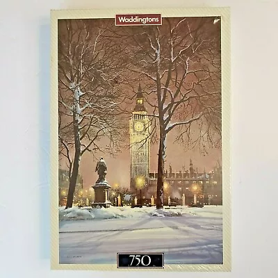 Big Ben In Snow 750 Pc Jigsaw Puzzle Vtg Waddingtons R Hilder 1990 England NEW • $19.95