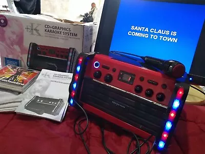 £35 • Buy Easy Karaoke Machine CDG Model: EKS-212RB With LED's +Mic And Party CDs
