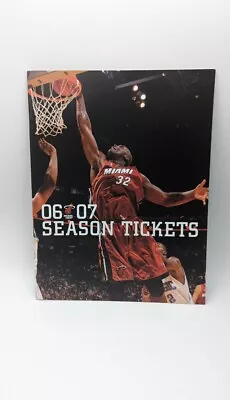 Miami Heat 2006 2007 Season Ticket Booklet Great Condition Ships Fast A5 • $16