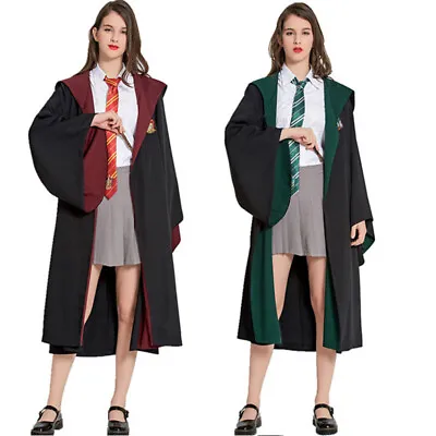 Cosplay Harry Potter Halloween Robe Costume Gryffindor Slytherin Scarf Costumes • $14.30