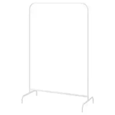IKEA MULIG Indoor Bathroom /Home Free Standing White Steel Cloths Rack 99x152 Cm • £19.85