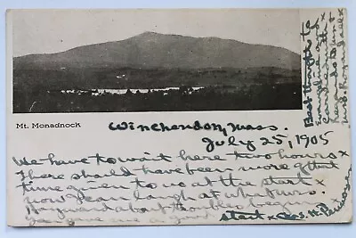 Old UDB Postcard MT MONADNOCK WINCHENDON WORCESTER COUNTY MA 1905 • $4.45