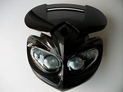 $54.67 • Buy Alien Black Headlight Streetfighter Custom Motorcycle GSXR ZXR GSF SUZUKI Hornet