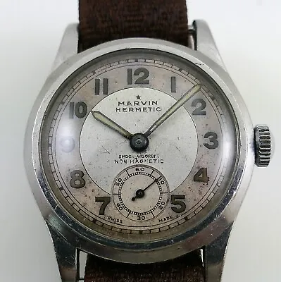 £149.99 • Buy Marvin Hermetic Swiss Made Hand Winding Wristwatch