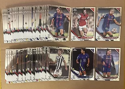 Topps Chrome Women’s Champions League 21/22 Base Set Of 100 Inc Putellas Bonmati • £45