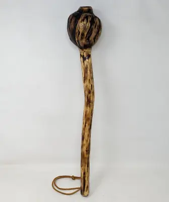 Vintage Native American Indian Burl Wood Root Knot War Club Stick Weapon CU23 • £193.02