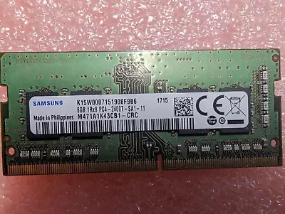 Samsung M471A1K43CB1 8GB 1Rx8 DDR4 2400MH Laptop Memory Modules SODIMM • $29.95