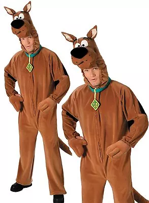 £49.99 • Buy Deluxe Plush Scooby Doo Costume Adults Licensed Cartoon Fancy Dress Mens