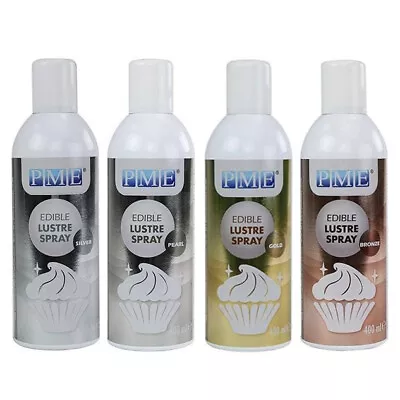 PME Edible Lustre Spray 400ml Food Fondant Icing Colouring Cupcake Decor • £15.99