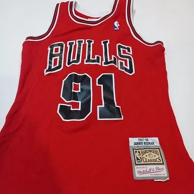 Mitchell & Ness NBA Chicago Bulls Dennis Rodman 1997-98 HWC Swingman Jersey • $30