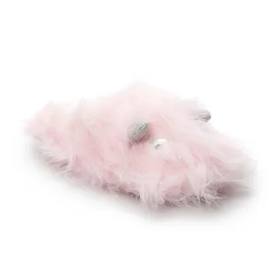 SO Monster Pink Faux Fur Critter Clog Slippers S 5-6 M 7-8 $28 NWT • $8.95