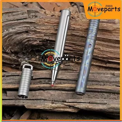 1PC Mini Titanium Portable Keychain Pen Outdoor Everyday Carry Ballpoint Pen • $16.56