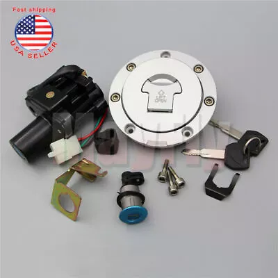 Fit For CBR600F4/F4i 2001-2006 Ignition Switch Fuel Gas Cap Seat Lock Key Set • $32.93