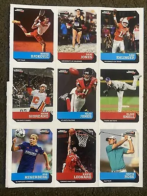 Novak Djokovic 2019 Sports Illustrated For Kids #800 Justin Rose Uncut Sheet • $50