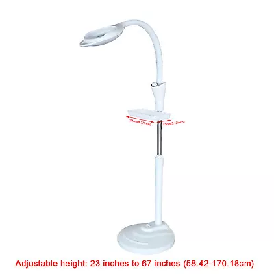 LED Light Magnifying Lamp-Magnification Light Floor Standing Clear 16X Diopter • $33.26