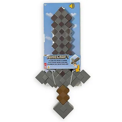 Minecraft Deluxe Netherite Sword - Lights & Sounds Mattel New Sealed Toy 2019 • $29.99