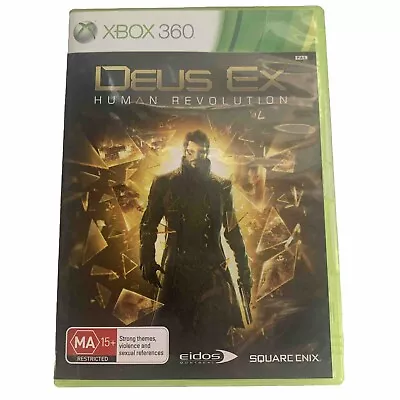 Deus Ex Human Revolution Xbox 360 Game PAL Complete W Manual VGC FREE POST • $9.90