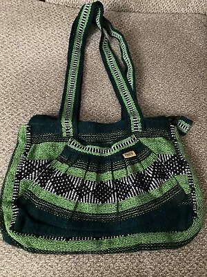 Pinzon Woven Hobo Purse Colorful Aztec Boho Satchel Fiesta Hand Bag • $10