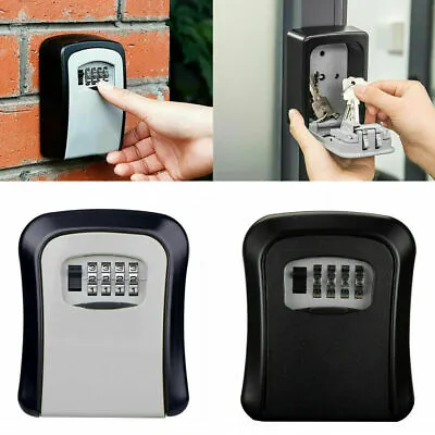 £5.95 • Buy Key Safe Box 4 Digit Wall Mounted Outdoor High Security Code Lock Storage Home