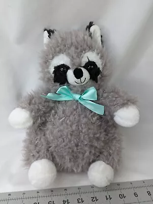 Walgreens Gray Raccoon Plush 10 Inch Green Bow 2020  Stuffed Animal Toy • $17.95