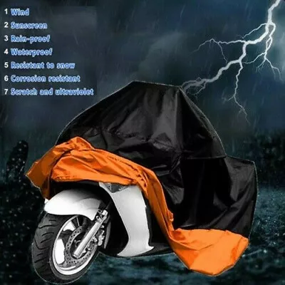 4XL Motorcycle Cover Bike Scooter Waterproof Outdoor Rain Dust Sun UV Protector • $17.95