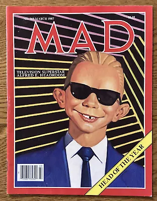 Vintage MAD Magazine No. 269 March 1987 Featuring Max Headroom And Stand By Me • $8.99