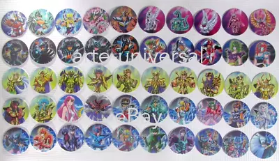 50 Pogs Coins Tazos Collection SAINT SEIYA Knights Of The Zodiac Toei Animation • $59.99