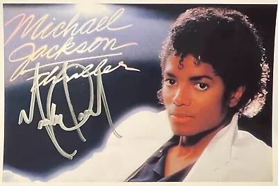 Michael Jackson Authentic Signed Thriller Photo Autograph Signature Picture • $375