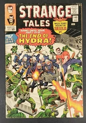 1966 Jan. No. 140 Marvel Comic Book *strange Tales* Nick Fury 12 Cents Cs2 • $24.99