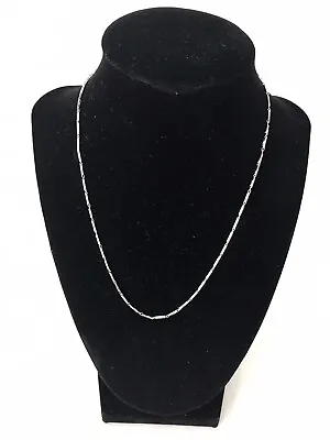 Ladies 925 Sterling Silver Thin Link Necklace 16 In • $12.99