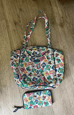 Vera Bradley Cuban Stamps Purse And Wallet • $24