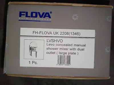 Flova Lvshvo Levo Concealed Manual Single Outlet Shower Mixer Chrome • £55