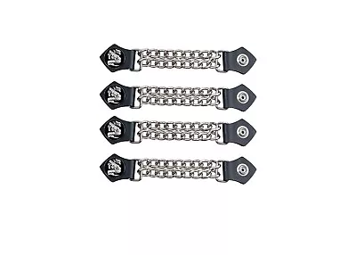 2nd Amendment Leather Motorcycle Vest Extenders For Biker Chrome Chains • $28.40