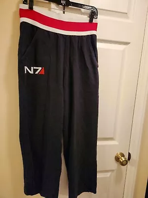 Official BioWare (EA) Mass Effect N7 Sweat Pants (XS X-small) Inseam 24  • $24.50