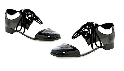 Black White Gangster 1920s Gatsby Party Spats Pimp 60s 70s Costume Mens Shoes • $53.95