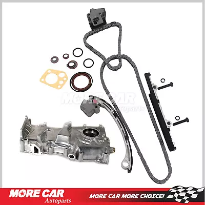 Timing Chain Kit W/ Oil Pump Fit 1998-2001 Nissan Altima 2.4L L4 Engine KA24DE • $75.80