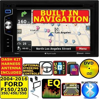 2004-2016 FORD F & E SERIES  NAVIGATION GPS CD/DVD BLUETOOTH Car Radio Stereo • $349.99