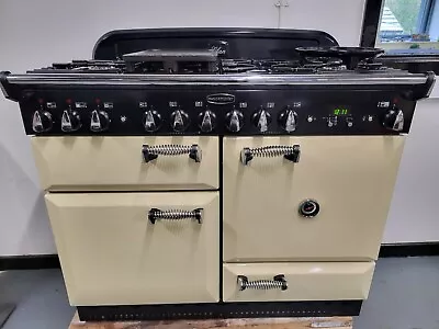 Rangemaster Elan Dual Fuel Range Cooker In Cream And Chrome 110cm • £1095