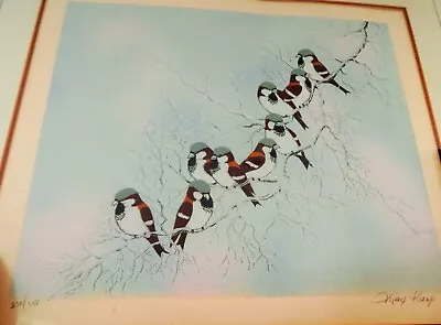 VTG 1970S Artist MAX KARP ORIGINAL SIGNED LITHOGRAPH LTD EDITION SNOWBIRDS  • $888.88