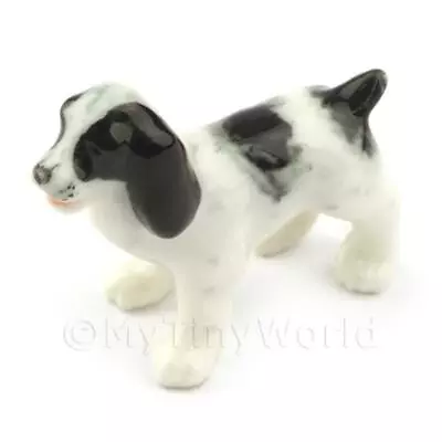 Dolls House Miniature Ceramic Spaniel Dog • $3.24