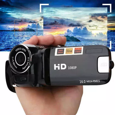 Video Cameras Camcorder Recorder Full HD 1080P  2.7 Inch IPS Screen 16X Zoom UK| • £29.84